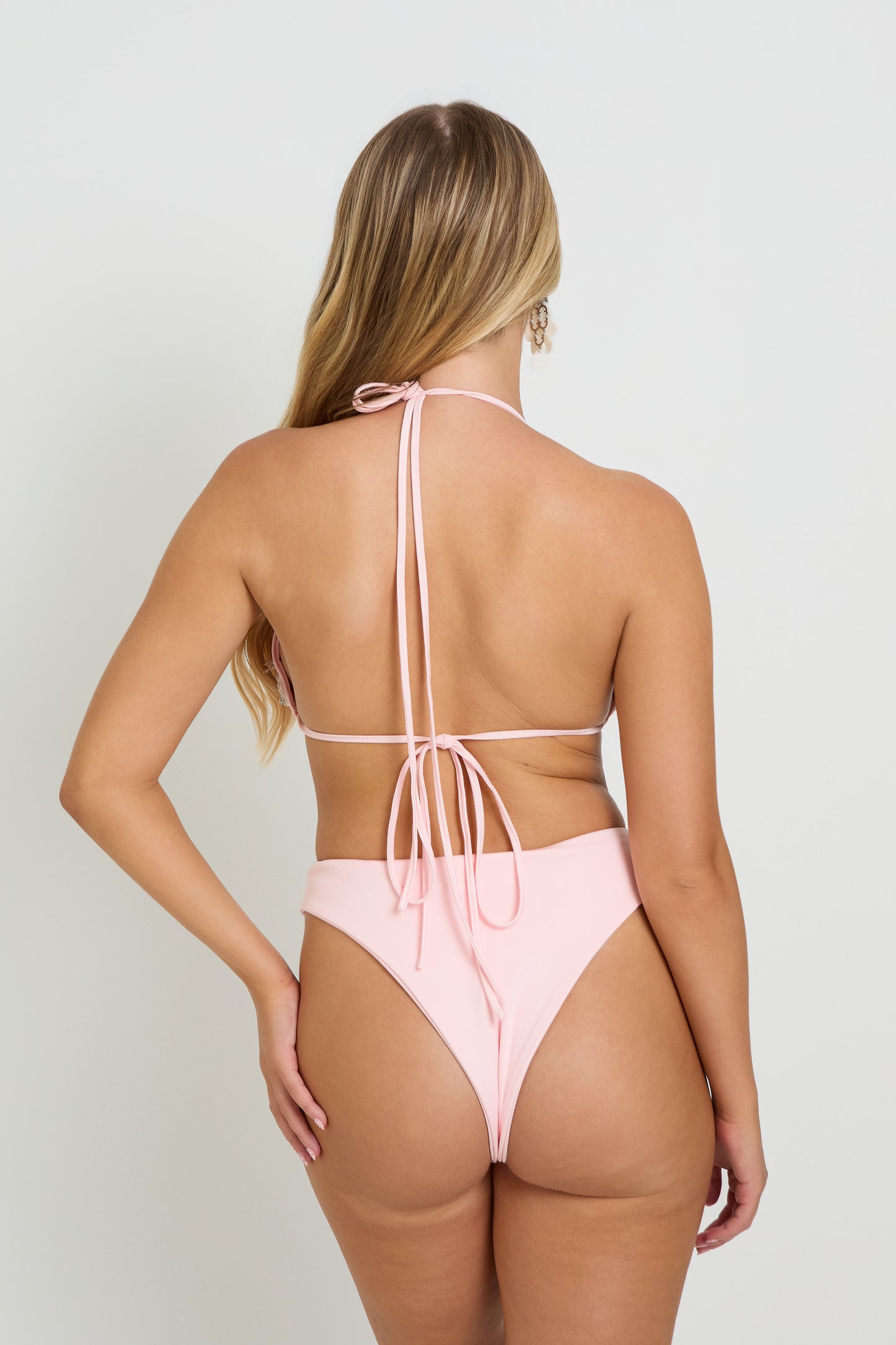Pink crab bikini set