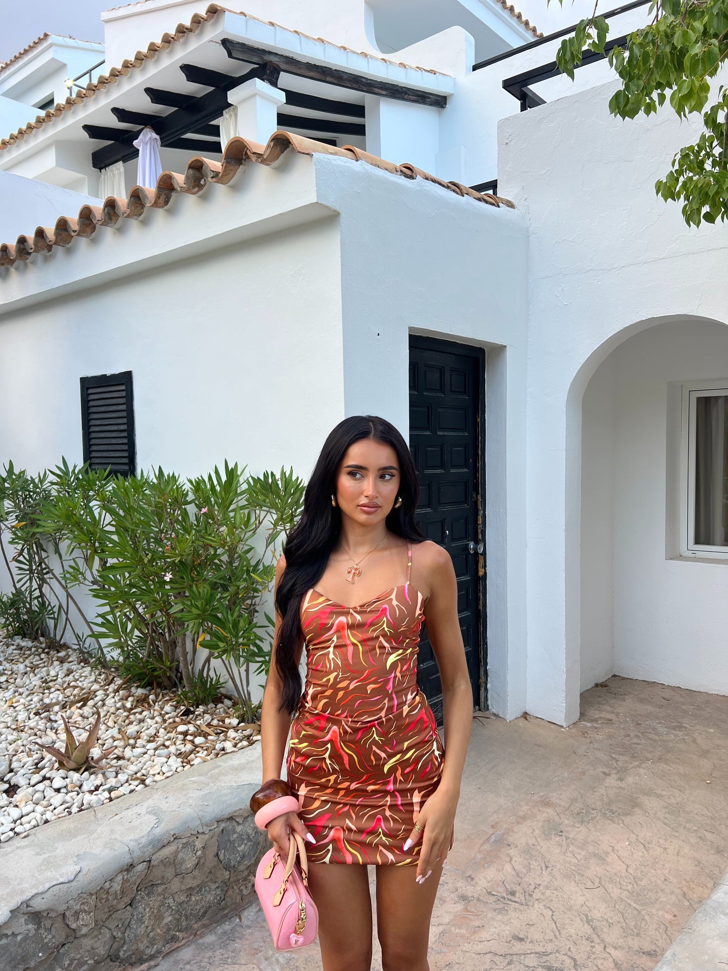 Kammy dress in brown