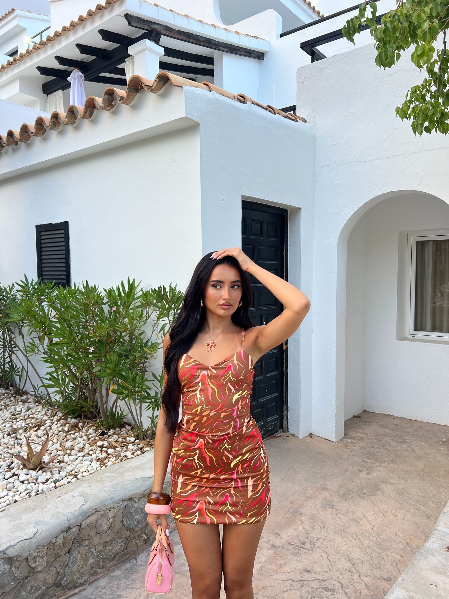 Kammy dress in brown