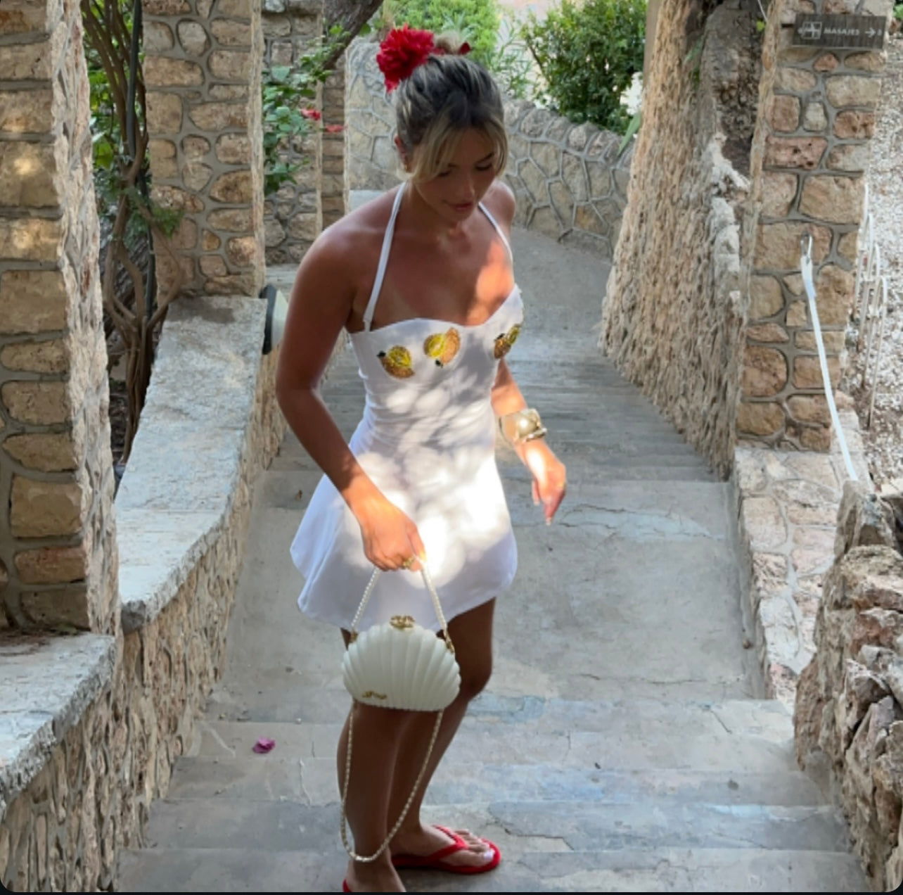 Lemon floaty dress Wolfe Bay