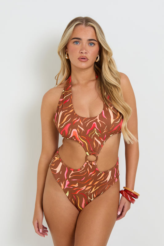 Wild swimsuit brown