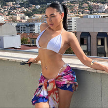 Load image into Gallery viewer, Blue floral sarong