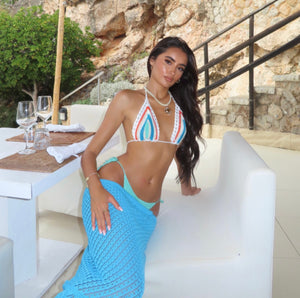 Aqua bikini crochet bottoms